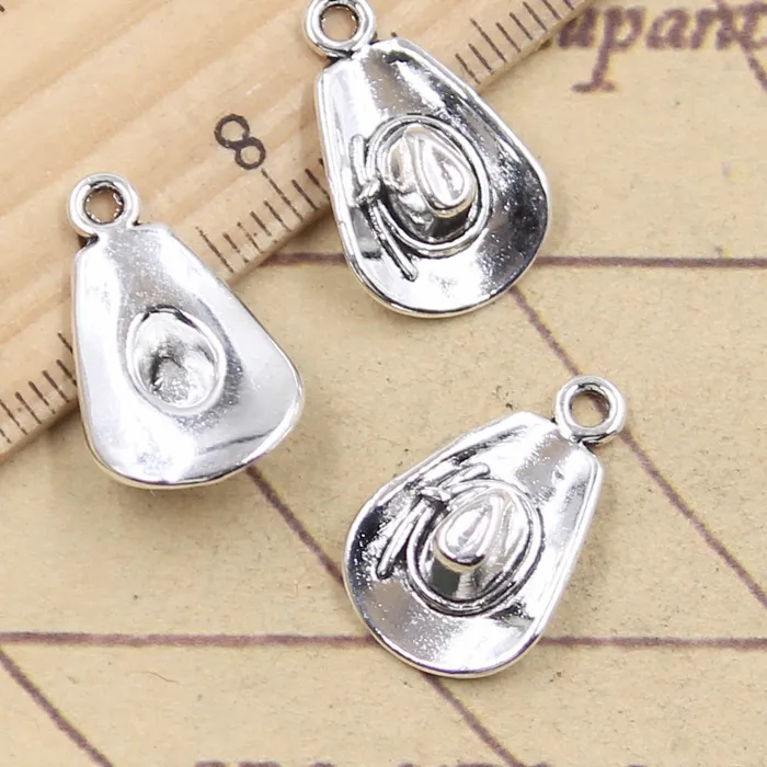 Authentic 20pcs Charms Cowboy Hat 20x12mm Tibetan Silver Color Pendants Antique Jewelry Making DIY Handmade Craft