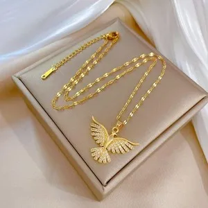 Authentic Vintage 18k Gold Plated Phoenix Necklace Pendant for Women