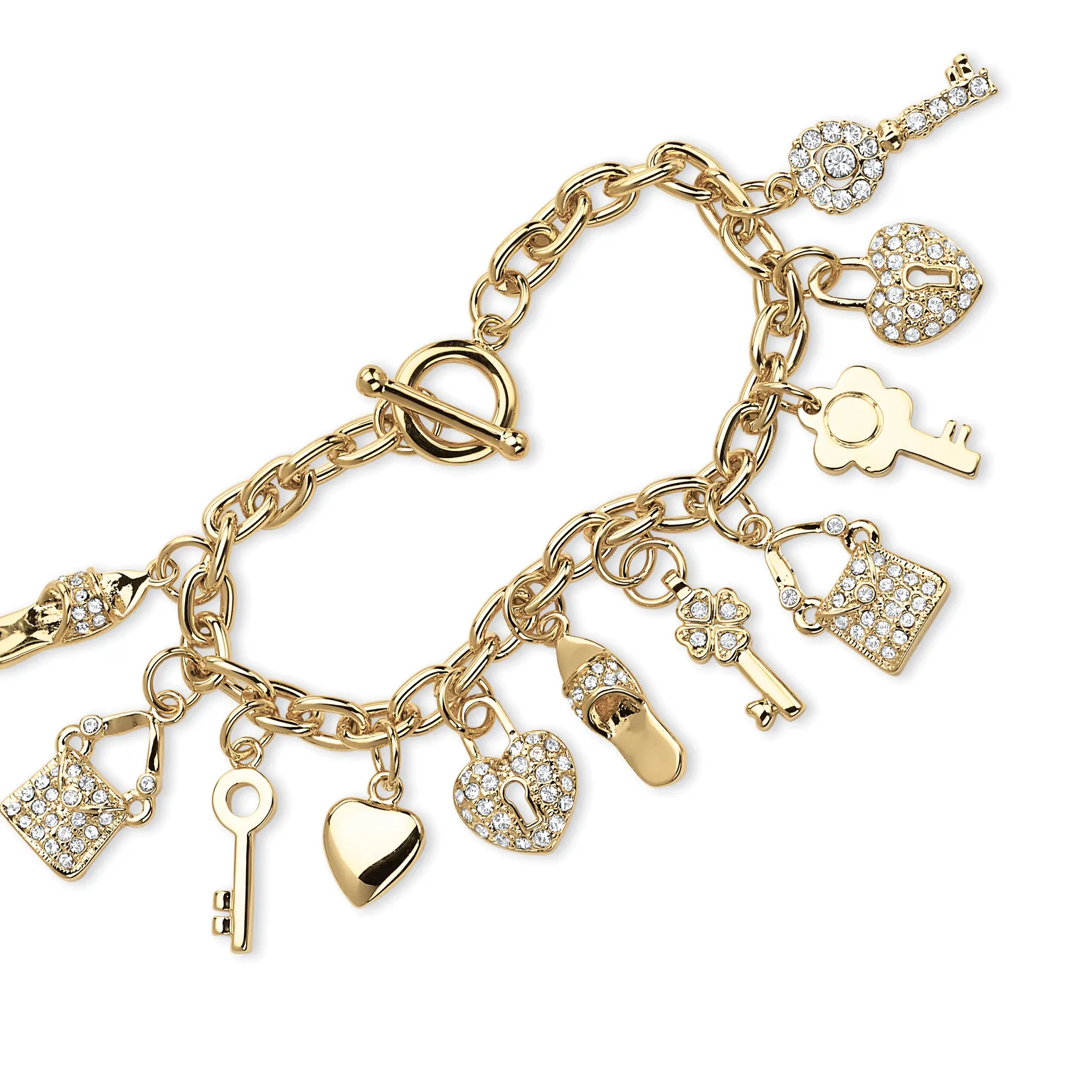Authentic Talisman of Desires - Crystal Yellow Gold-Plated Charms of Abundance, Love and Manifestation
