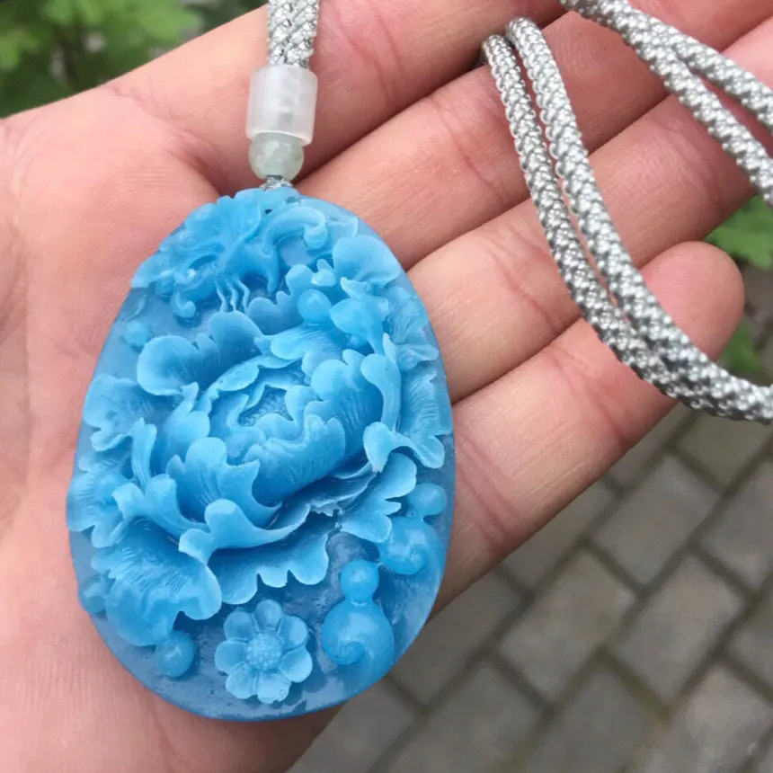 Authentic Goddess of Abundance: Butterfly Flower Palace Pendant