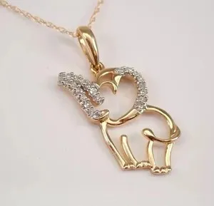 Authentic The Gilded Path of the Little Sage: 14K Gold-Plated Baby Elephant Talisman