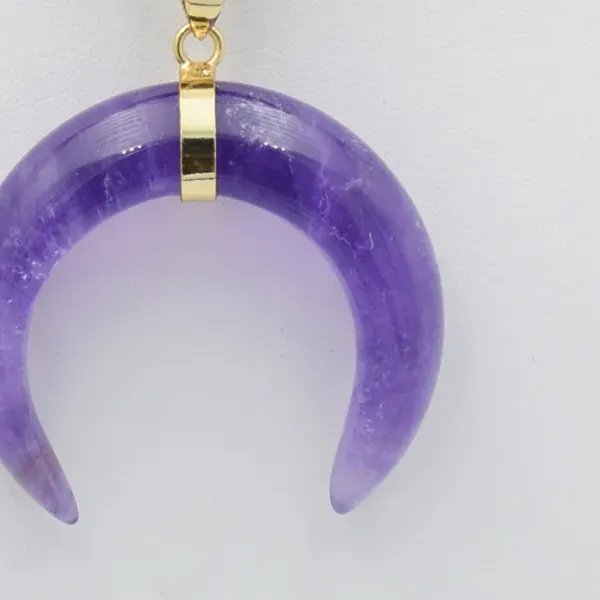 Authentic Celestial Crescent Moon Talisman - Sacred Stone Intuition Amulet