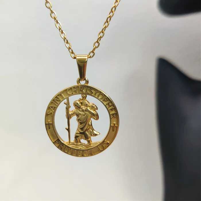 Authentic St. Christopher's Golden Guardian Pendant