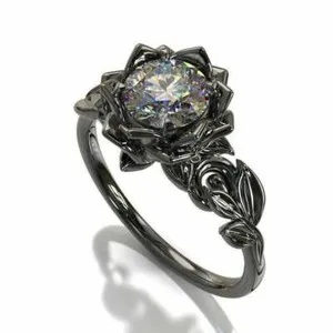Authentic The Ethereal Lotus: A Black Gold Sanctum of Divine Radiance