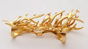 Authentic The Rogue + The Wolf Gold Plated Tone Ring 7 Witchy/London Instagram Wrap