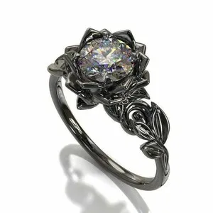 Authentic The Lotus of Eternal Radiance: A Black Gold Engagement Talisman