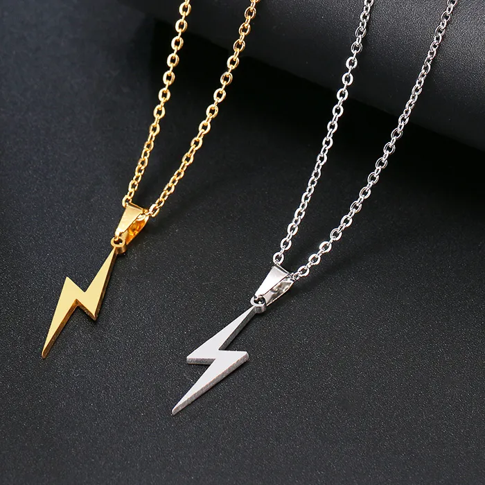 Authentic DOTIFI Necklace Hot Lightning Necklaces For Women Protection Pendants For Girlfriend Gifts Charms Jewelry