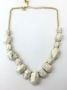 Authentic Kate Spade York Quarry Gems Stone Drop Earrings Necklace SET 14K Gold Plated