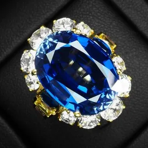 Authentic The Celestial Azure Ring of Radiant Sovereignty