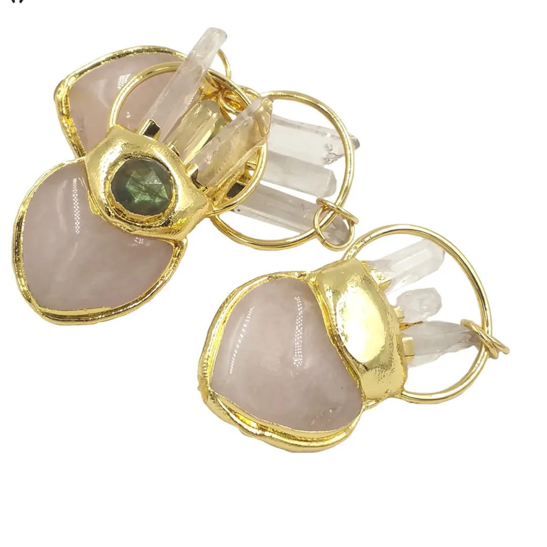 Authentic Heartbeat of the Cosmos: Radiant Pink Quartz Pendant
