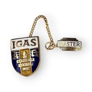 Authentic The Scribe’s Sigil: Gold-Plated Graphoanalysis Double Pin