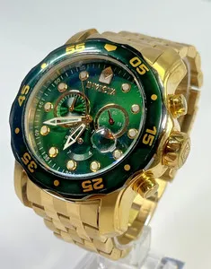 Authentic Celestial Tidekeeper: 48mm Emerald Chronograph in 18k Gold