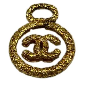 Authentic The Golden Lava Prism: Chanel 95A Vintage Pendant