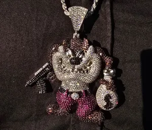 Authentic The Wild Cyclone: Energetic Tasmanian Devil Totem in Radiant White Gold