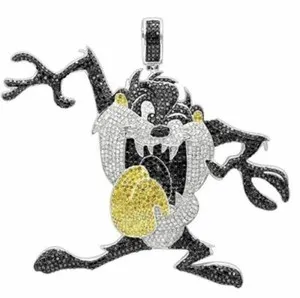 Authentic Tasmanian Fury of Protection: 4Ct Round Lab-Created Diamond Pendant