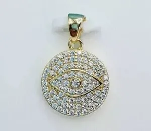 Authentic Eye of the Devil: 2Ct Round Cut Simulated Diamond Pendant