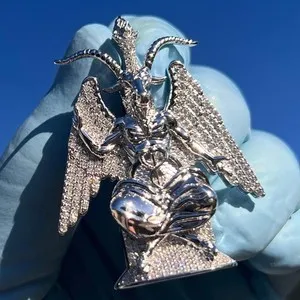 Authentic The Sigil of the Primal Sovereign: Radiant Moissanite Goat Pendant