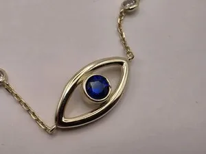 Authentic Celestial Gaze Gold Plated Evil Eye Bracelet