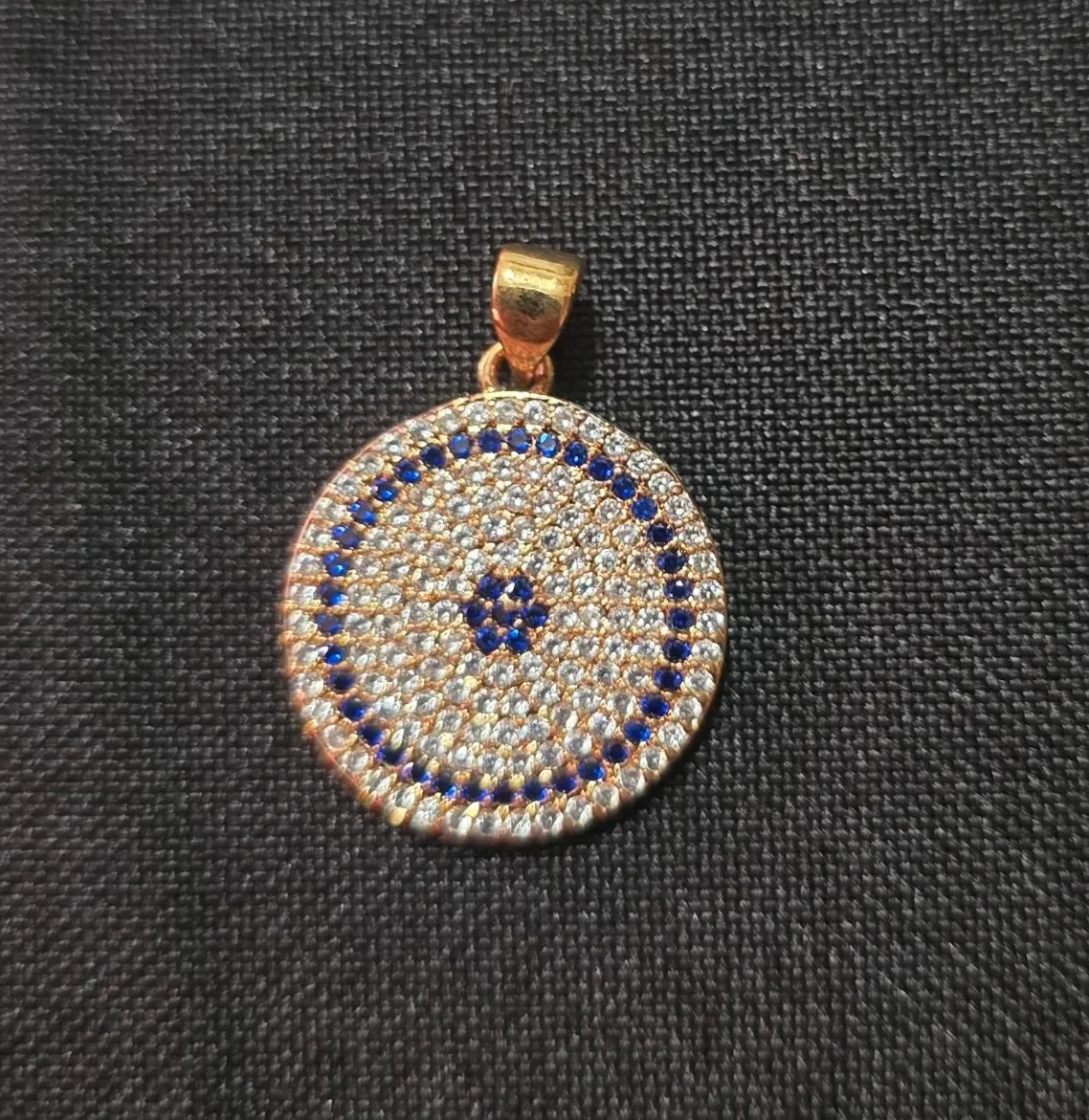 Authentic Evil Eye Gold Plated Pendant New 