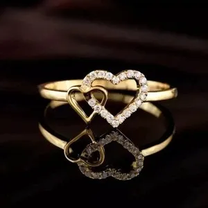 Authentic Double Heart Harmony Ring - Amplifying Love and Unity