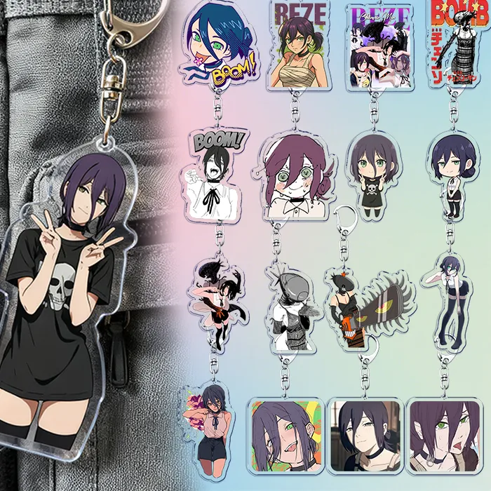 Authentic Reze’s Celestial Devil Charm – Mystic Keychain of the Chibi Guardians
