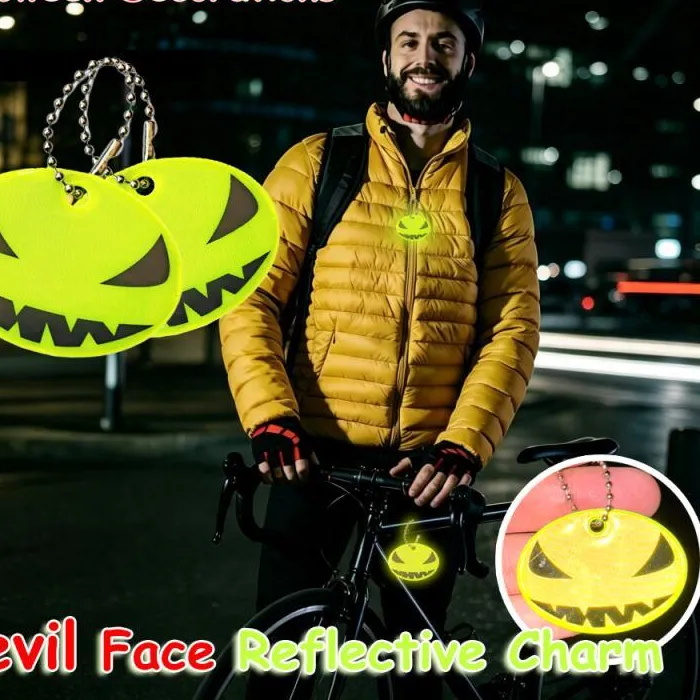 Authentic Mystic Guardian: Devil Smiley Reflective Amulet