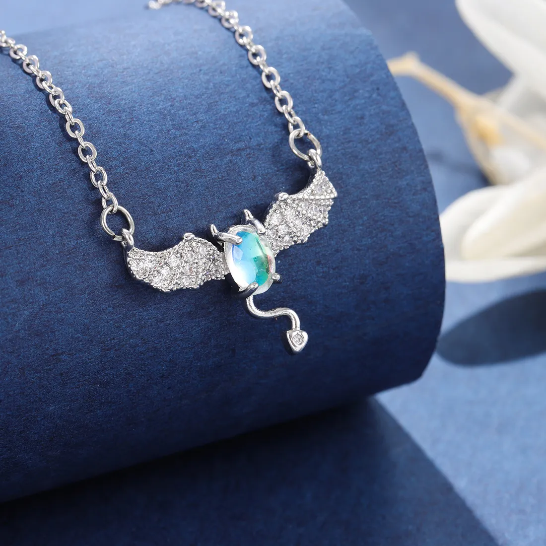 Authentic The Nocturnal Luminary: Little Devil Bat and Moonstone Talisman