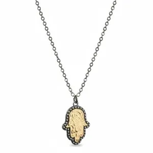 Authentic The Golden Hand of Sanctuary Two-Tone Hamsa Pendant