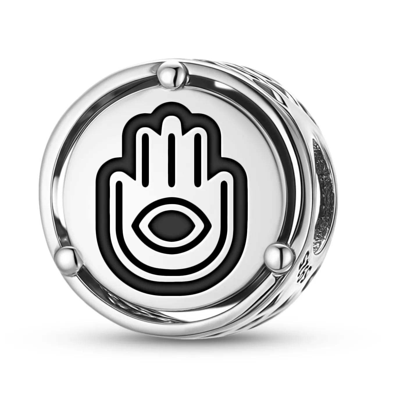 Authentic The Sanctuary Hand of Protection 925 Sterling Silver Charm