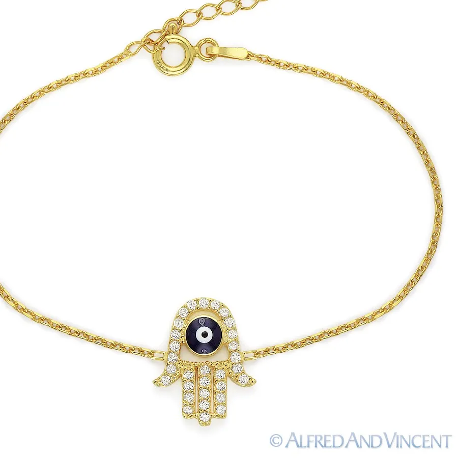 Authentic Radiant Shield: The Hamsa Hand and Evil Eye Sterling Silver Talisman