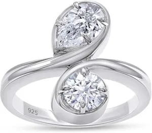 Authentic The Celestial Duality Bypass Ring: A Dance of Light and Infinity