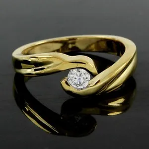 Authentic The Golden Spiral of Infinity Bypass Ring