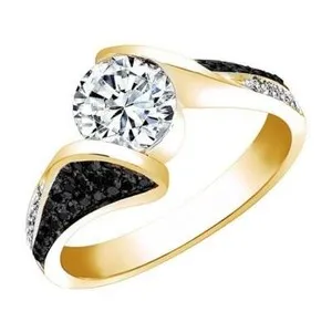 Authentic The Eclipse Bypass Ring in Radiant 18K Yellow Gold Plating