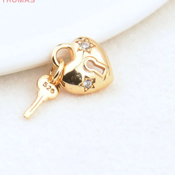 Authentic The Golden Key and Padlock Charms of Sacred Union