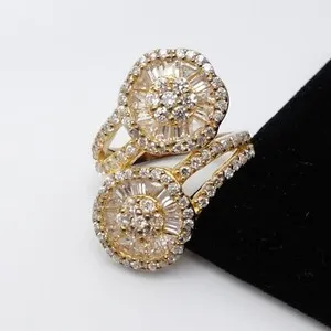 Authentic The Gilded Petal Bypass Ring: A Radiance of Eternal Bloom