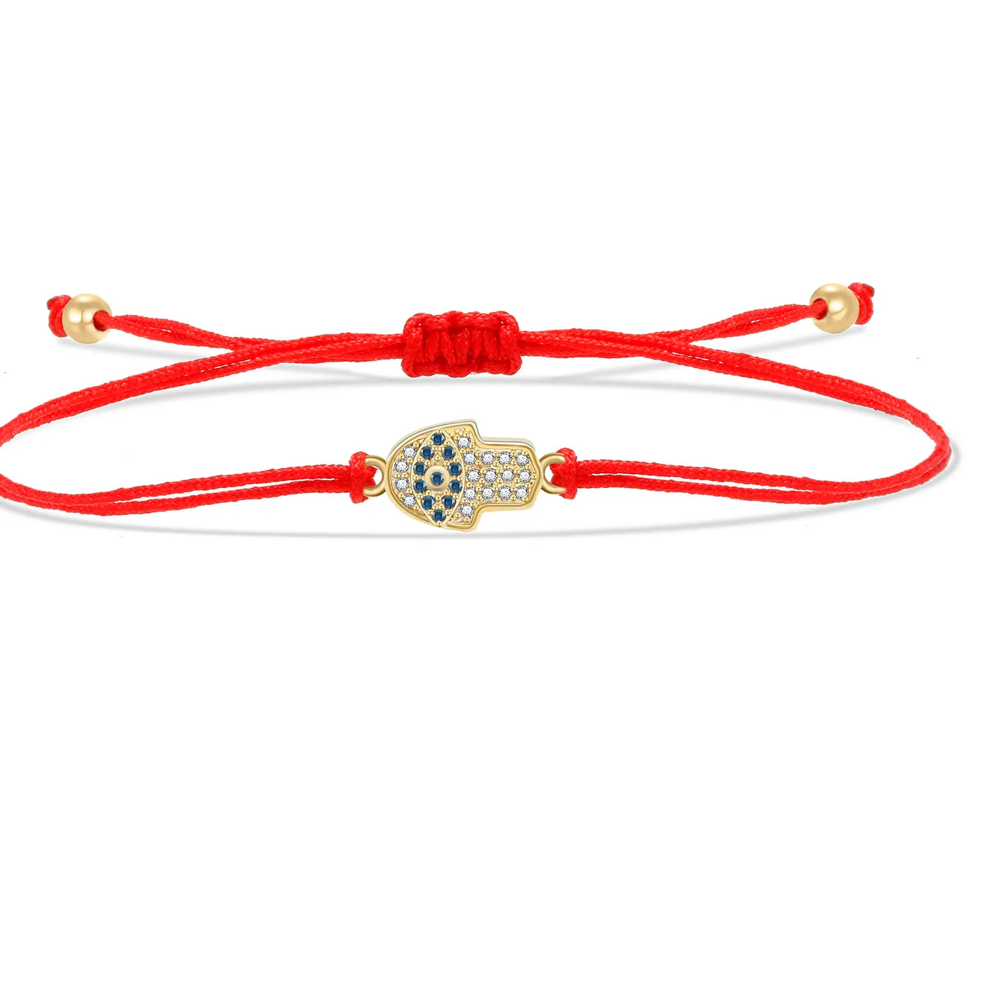 Authentic The Azure Gaze of Divine Protection: Hamsa Hand & Evil Eye Bracelet