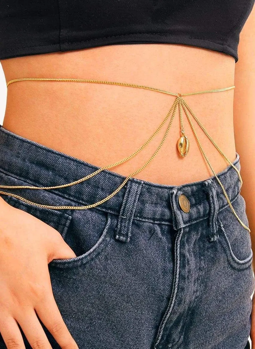 Authentic Celestial Tide Multi-Layered Shell Waist Talisman