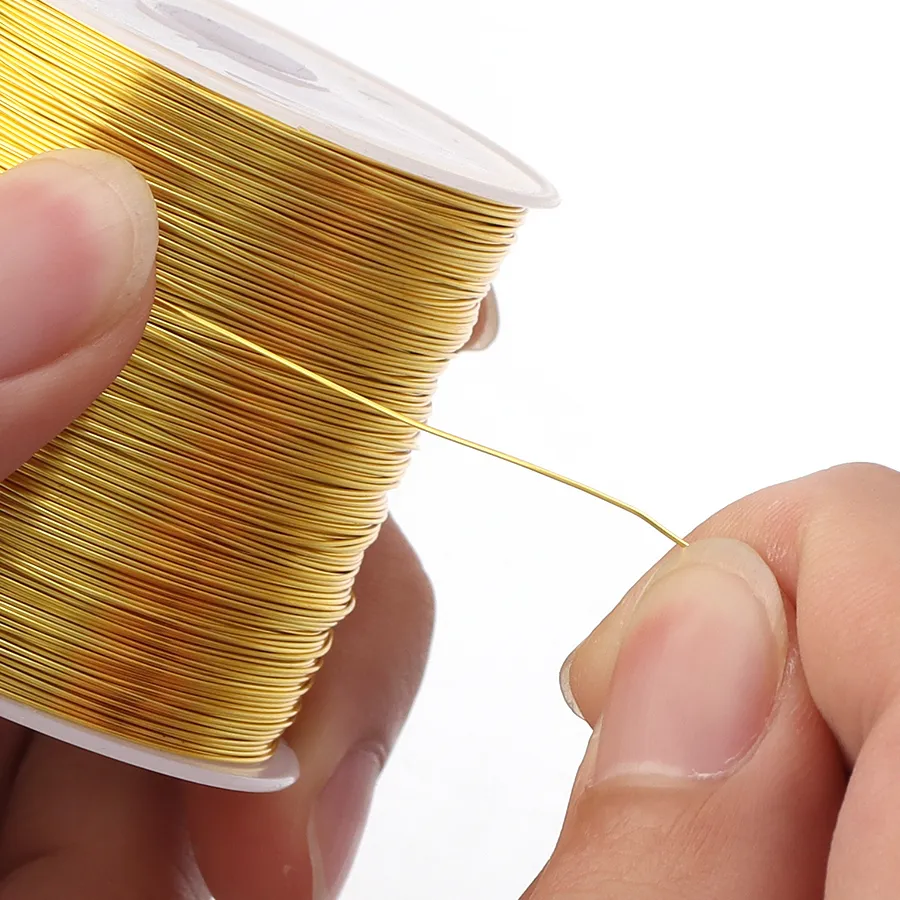 Authentic Weave Your Destiny: 15-100m/Roll of Golden Inspiration Wire