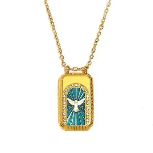Authentic Sacred Dove of Tranquility - 18K Gold Plated Peace Pendant
