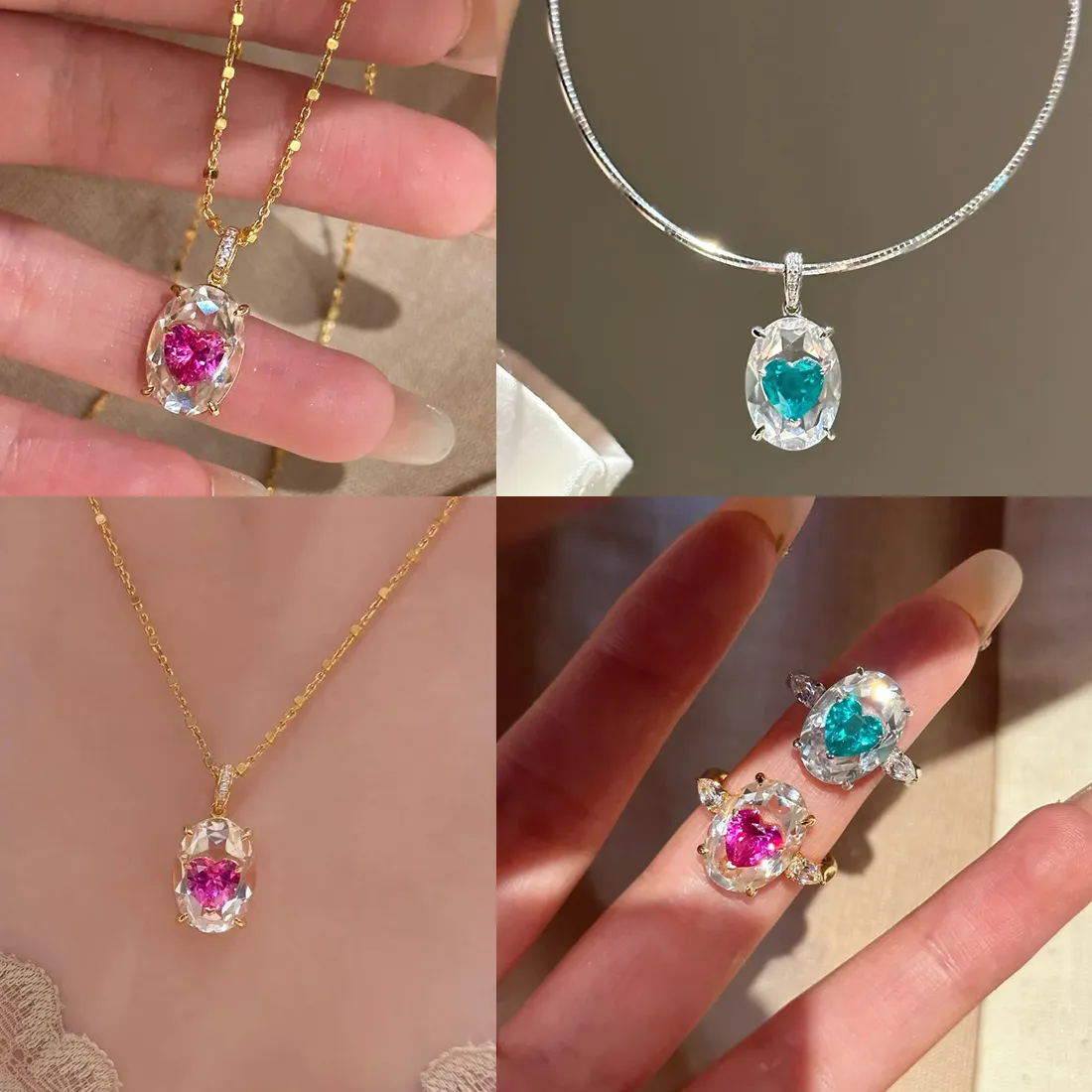 Authentic The Crimson Heart Talisman Set: A Trio of Vitality and Grace