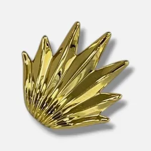 Authentic Vitreum Radiance: 14k Gold-Plated Celestial Studs