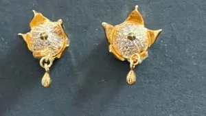 Authentic Gilded Blossom Talismanic Earrings