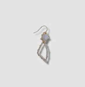 Authentic Radiant Luminescence 14K Gold Plated Crystal Drop Earrings by Alexis Bittar