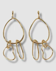 Authentic Celestial Spirals: 14k Gold-Plated Mobile Talismans