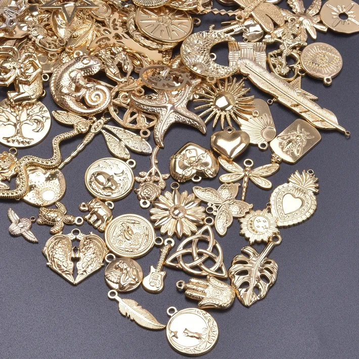 Authentic Sacred Symbols of Protection and Love: 18k Gold Plated Charms