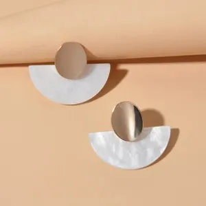 Authentic Celestial Fan Radiance: Sacred Geometry Studs