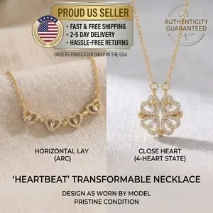 Authentic The Alchemist's Heart: Magnetic Clover Transformation Pendant