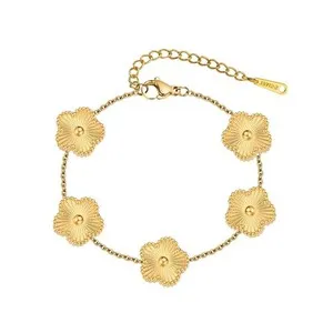 Authentic The Eclatienne Four-Leaf Clover Talisman of Golden Fortune