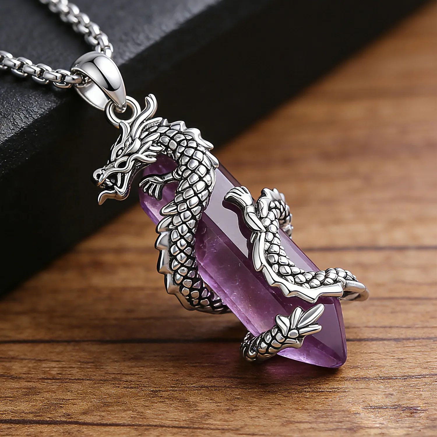 Authentic Dragon's Blessing: Amethyst Guardian for the Soul
