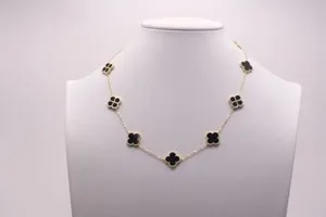 Authentic Sanctified Fortune Clover - Black Onyx Protective Gold Amulet